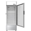 Premium Levella 6.5 cu. ft. Commercial Upright Display Refrigerator Glass Door Beverage Cooler in Silver PRF65DX